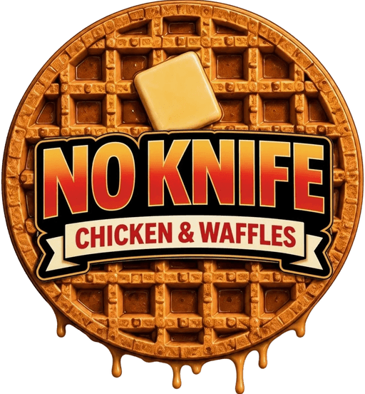 No Knife Chicken and Waffles logo
